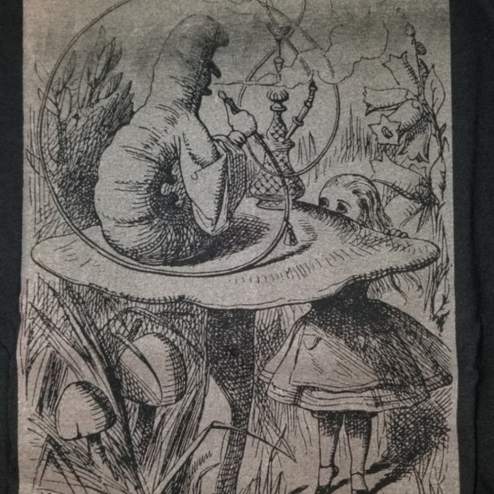 MOVED PLATFORMS - New Graphic Tee Glow in the Dark Caterpillar - Picture 2 of 3